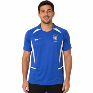 Camisa Brasil RETRO Azul 2002